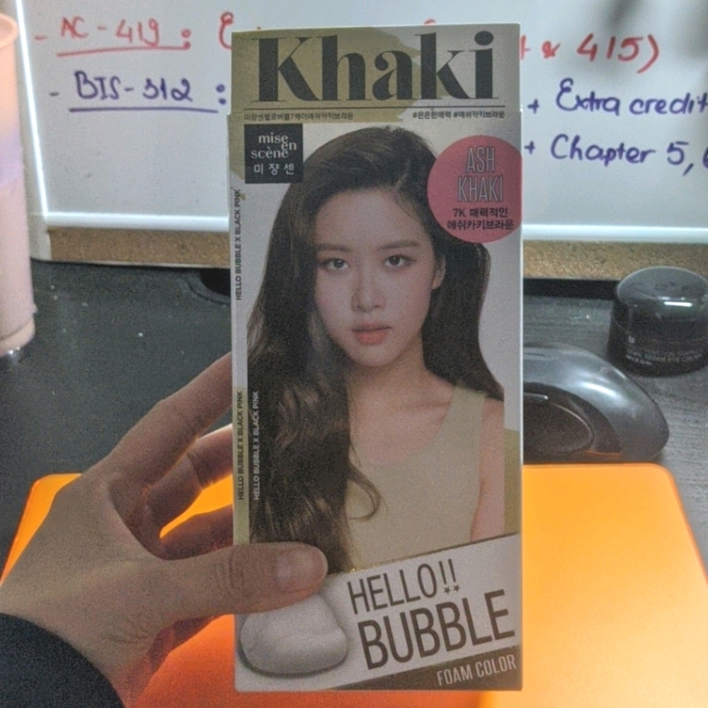 Blackpink bubble hair dye